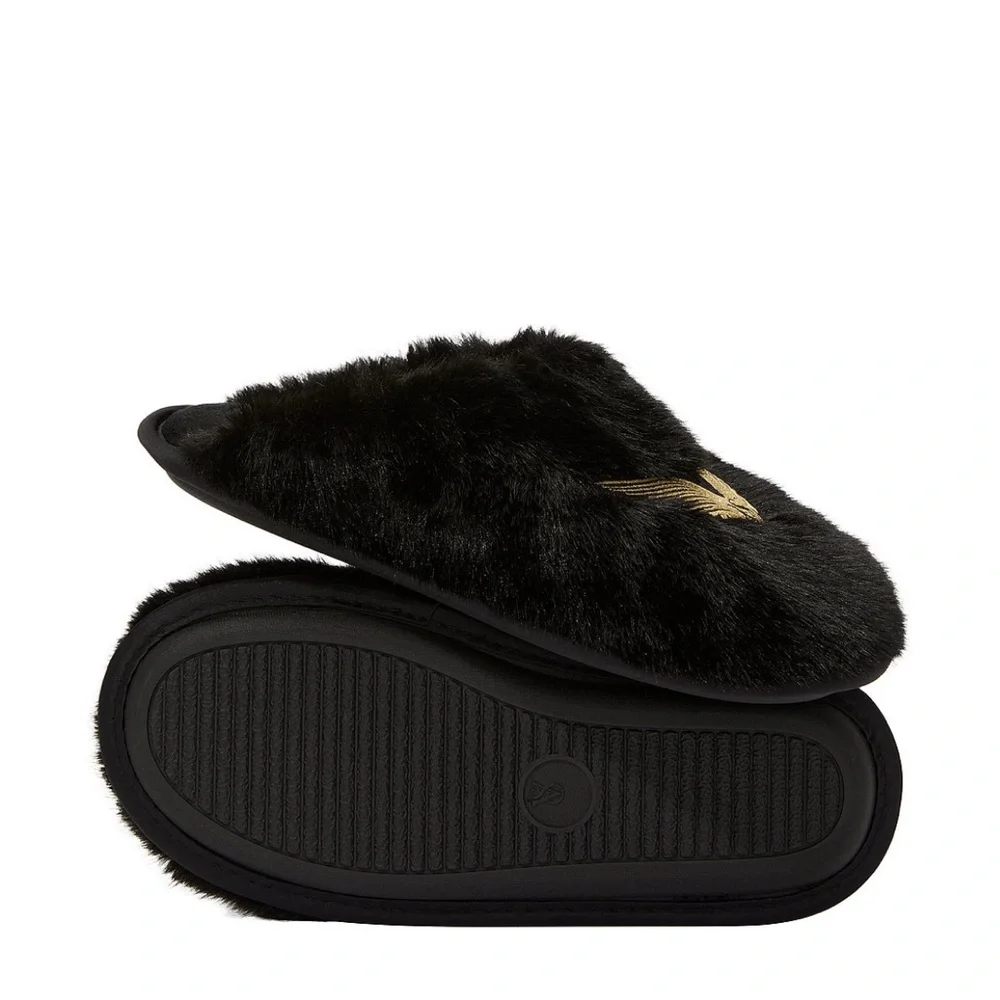 Black Soft Victorias scared slippers size medium 🖤🤍 - Picture 2 of 9